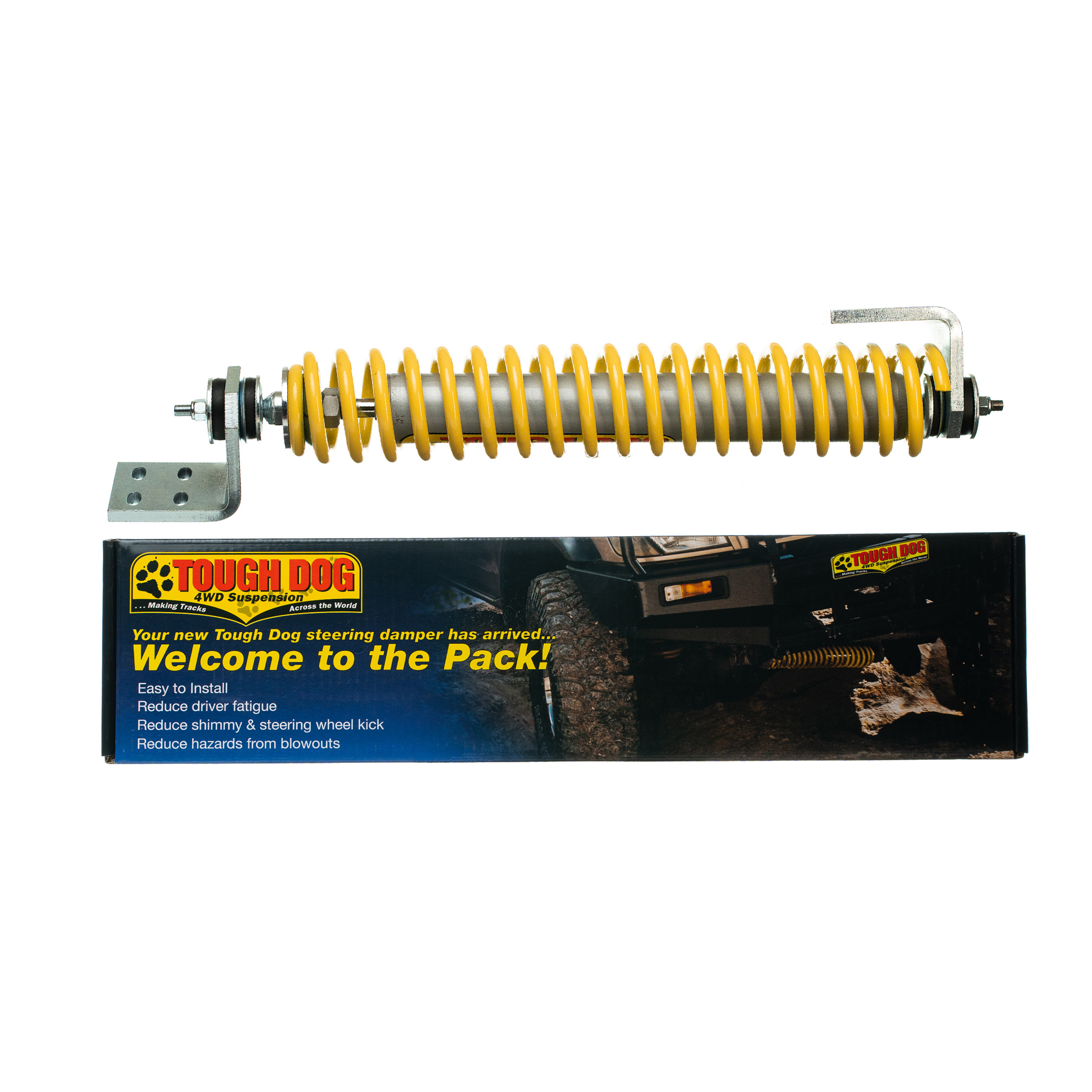 Steering damper Tough Dog RTC return Nissan Patrol