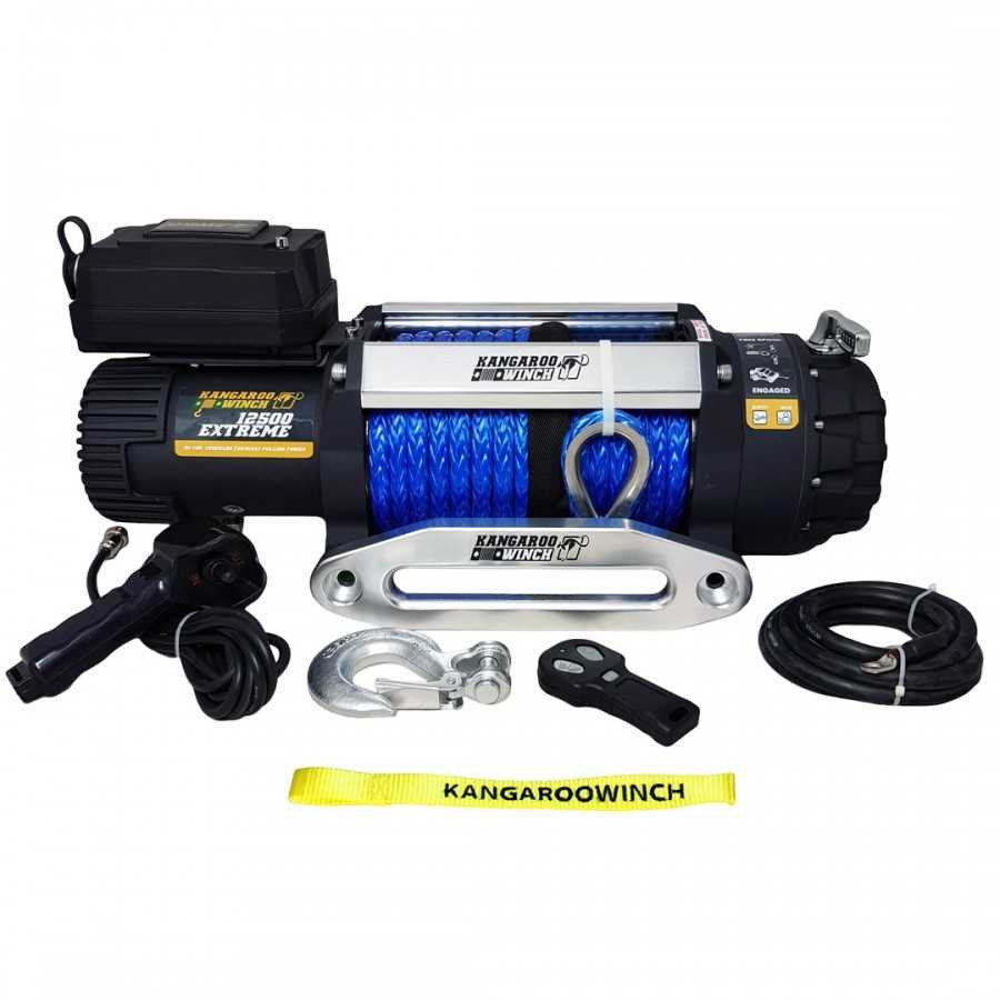 Wyciągarka Kangaroo Winch K12500 Extreme HD 12V Z liną syntetyczną