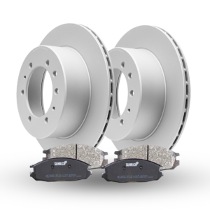 SUNRICH Rear brake discs and pads kit Nissan Patrol Y60