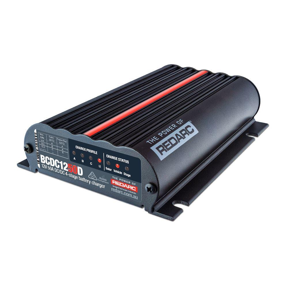 REDARC BCDC1250D battery charger/rectifier with dual 40A input + mttp