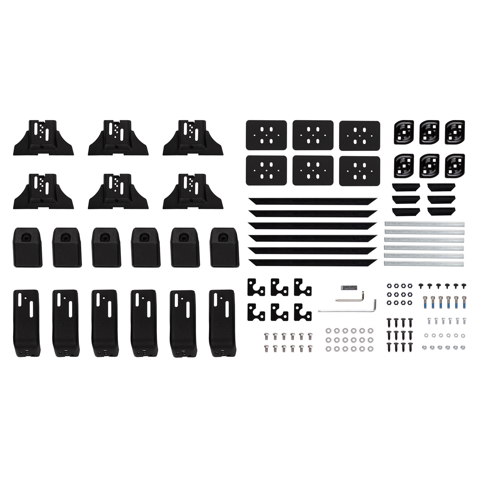 Mocowanie rynnowe BASERACK, 6-nogowe, GU/76 H1