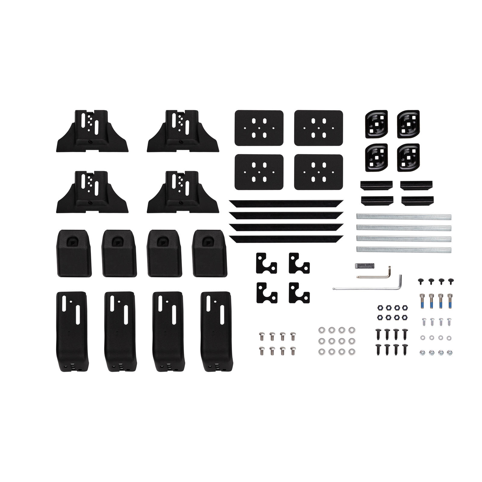 Mocowanie rynnowe BASERACK, 4-nogowe, GU/76 H1