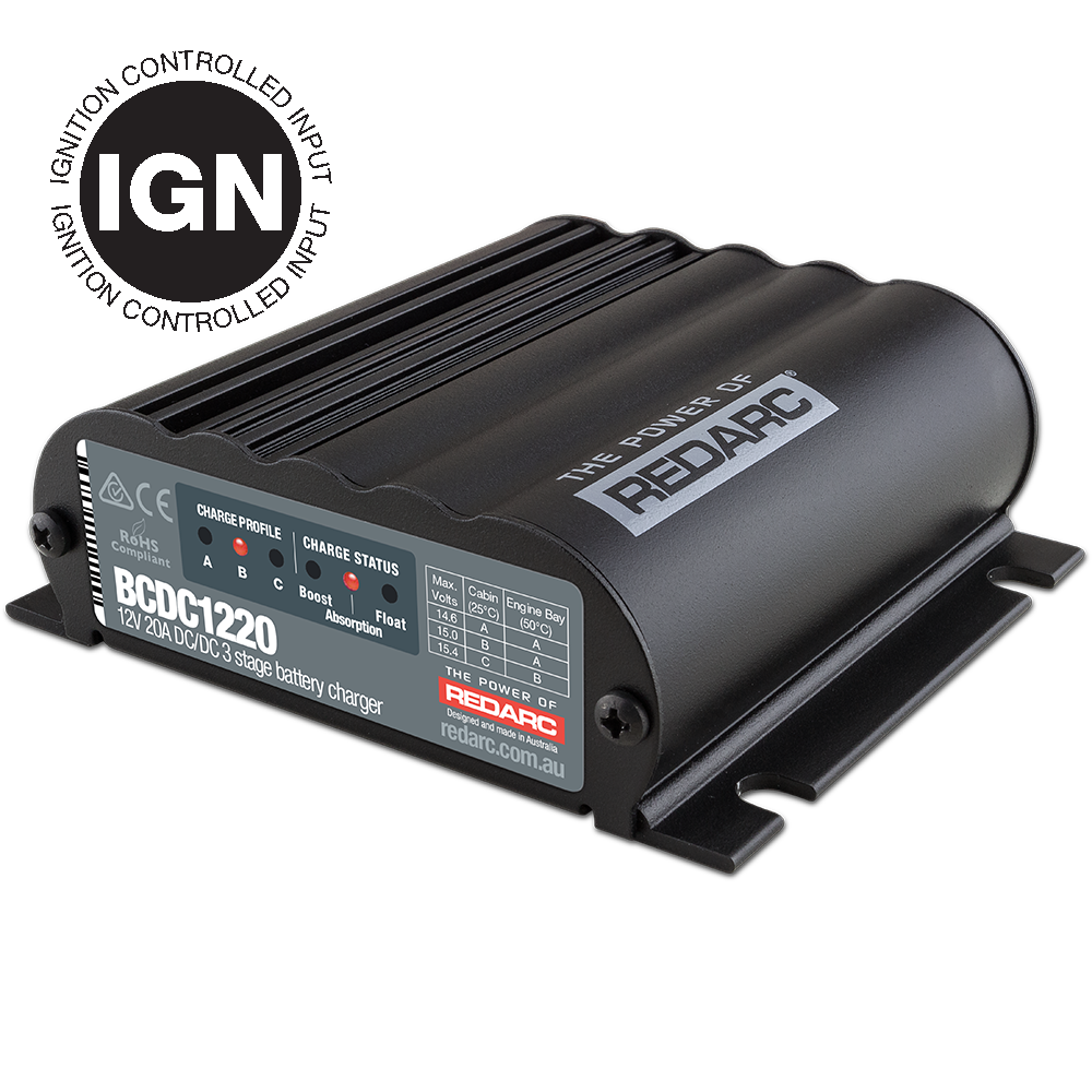 LifePo 20A DC-DC battery charger/rectifier, REDARC