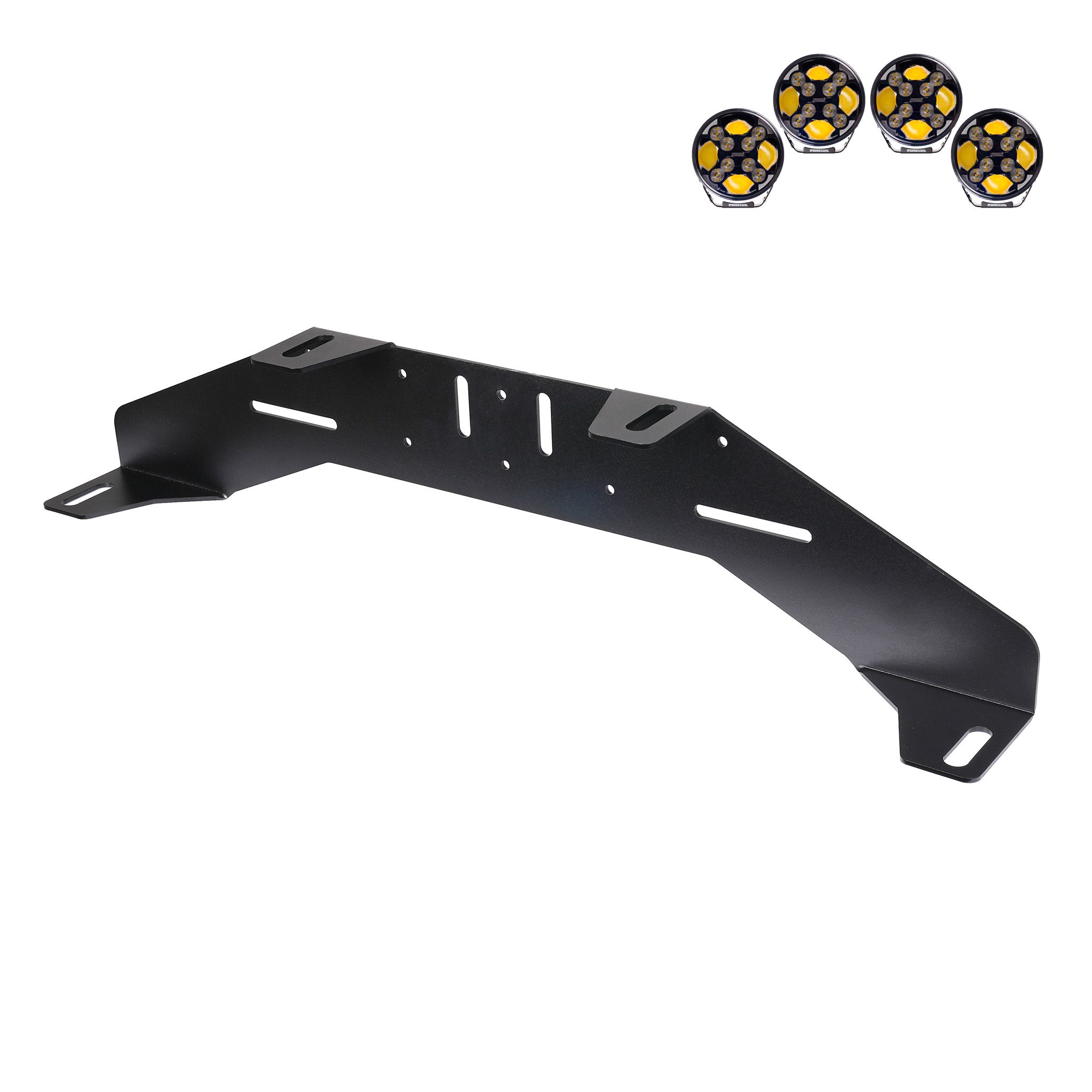 Uchwyt do dodatkowych świateł Purelux WRC – 4 lampy (maks. 230 mm), czarny