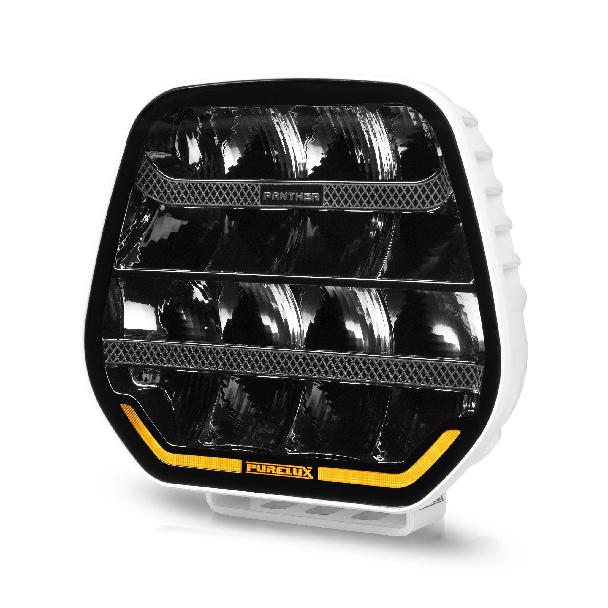 Światło dodatkowe Purelux Panther 7 White – Okrągłe / 18 cm / 128W