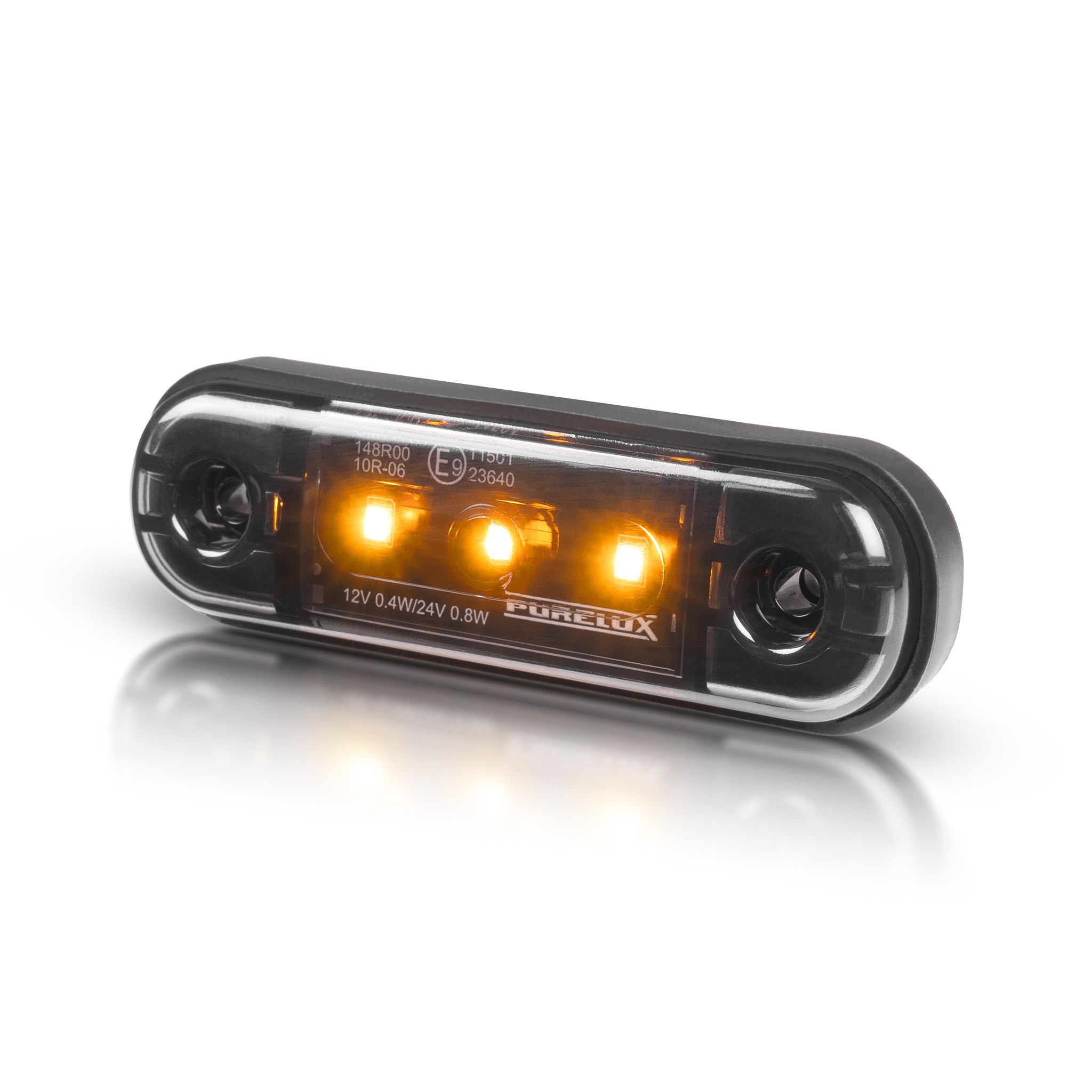 Światło pozycyjne Purelux 3LED – 12/24V / 0,8W / 83,7 mm