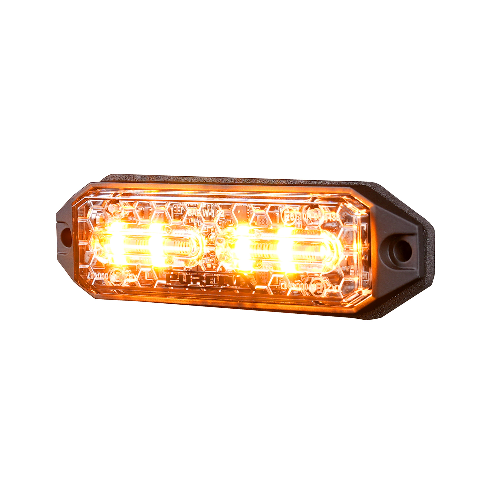 Lampa ostrzegawcza Purelux Strobe HD – 12/24V / 15W / 98 mm, 1 szt.