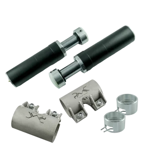 Zestaw odboji hydraulicznych 2" + uchwyty do mocowania z regulacją