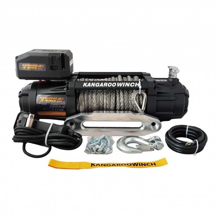Wyciągarka Kangaroowinch K12000 Extreme HD 12V z liną syntetyczną