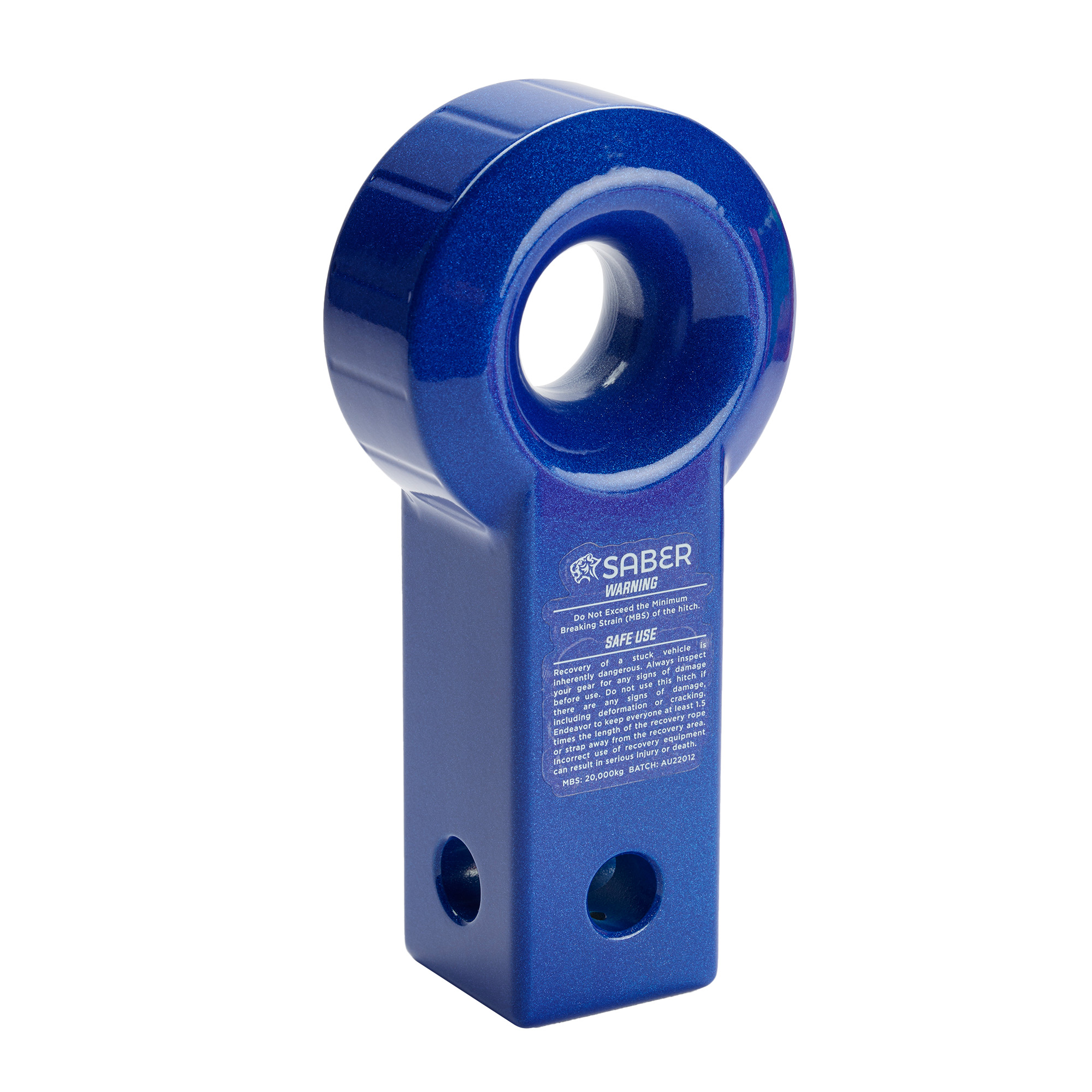 Aluminiowy uchwyt holowniczy na gniazdo USA - Niebieski pryzmatyczny